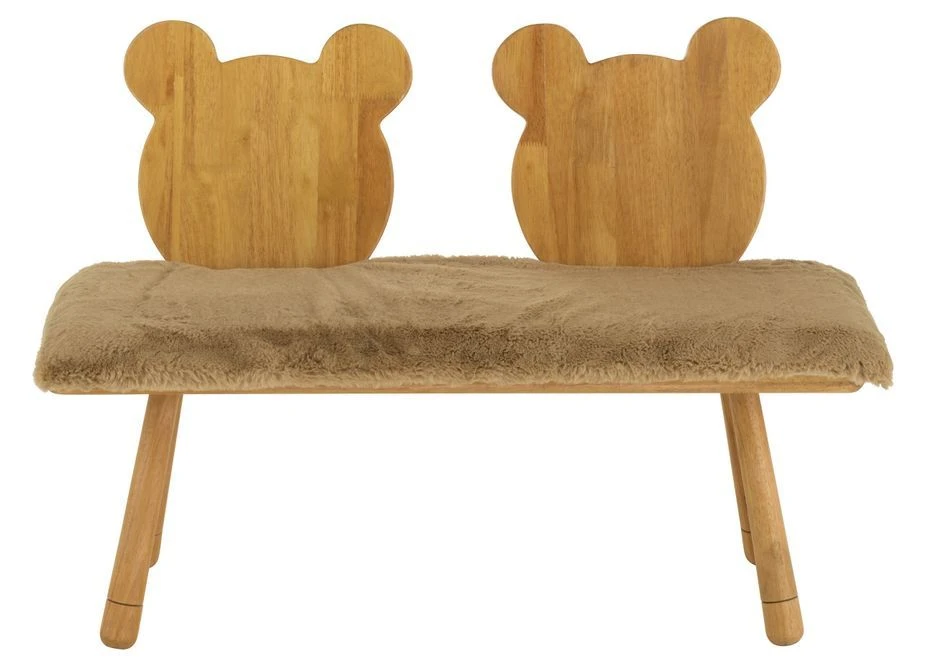 Banc Enfant Ours Bois Naturel Coco L 90 Cm – Image 2