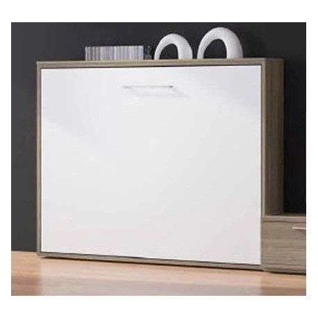 Ensemble Lit Escamotable 80x190 Cm Et Meubles De Salon Optima – Image 2