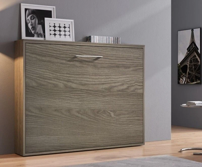 Ensemble Lit Escamotable 90x190 Cm Et Meubles De Salon Optima – Image 4