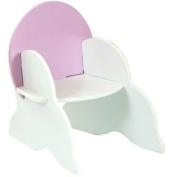 Fauteuil Blanc Dossier Rose Snoop