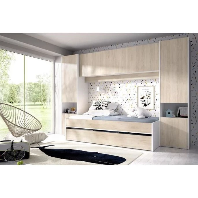 KWAI Lit Gigogne Enfant Avec Multiples Rangements - 90 X 190 Cm – Image 3