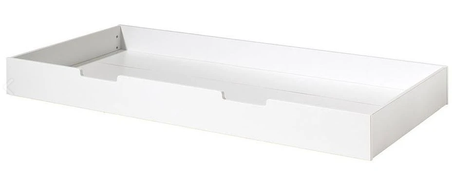 Lit Cabane Gigogne 90x200 Cm Pin Massif Blanc Toit Noir Henri – Image 3