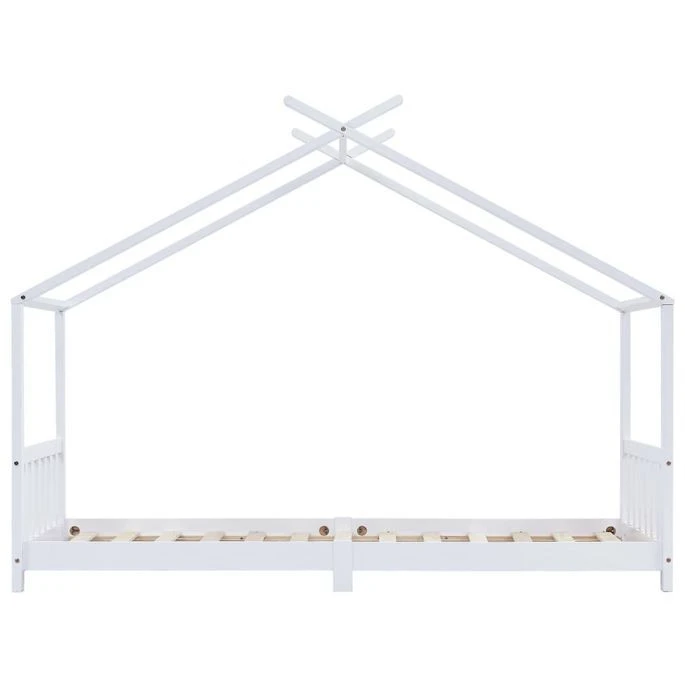 Lit Cabane Pin Massif Blanc Dorma 90x200 Cm – Image 3
