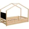 Lit Cabane Pin Massif Clair Idylle 90x190 Cm