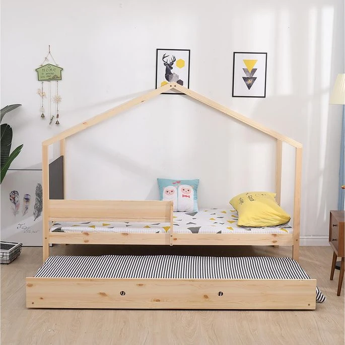 Lit Cabane Pin Massif Clair Idylle 90x190 Cm – Image 9