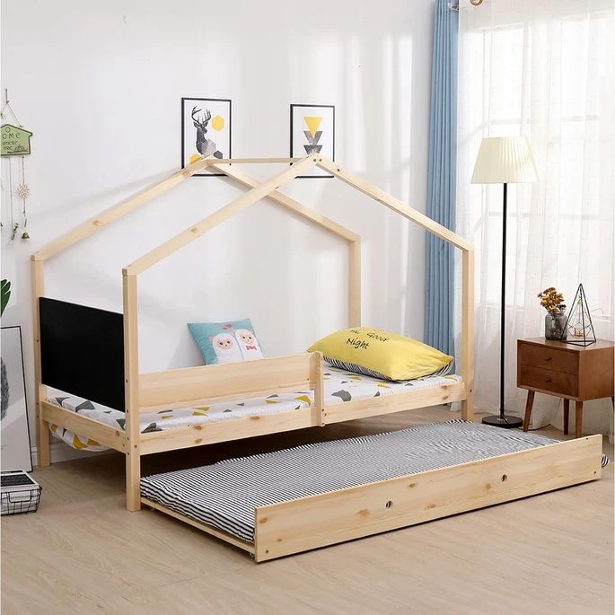 Lit Cabane Pin Massif Clair Idylle 90x190 Cm – Image 10