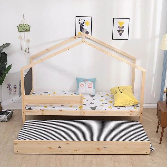 Lit Cabane Pin Massif Clair Idylle 90x190 Cm – Image 11