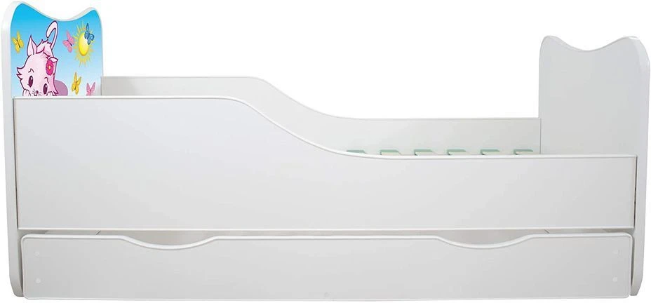 Lit Enfant à Tiroir Et Matelas 70x140 Cm Litttle Kitty – Image 8