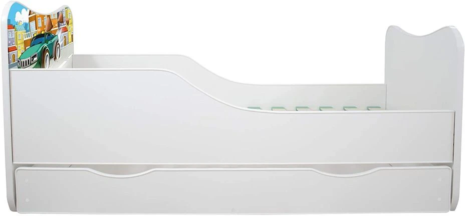 Lit Enfant à Tiroir Et Matelas 70x140 Cm Super Car – Image 8