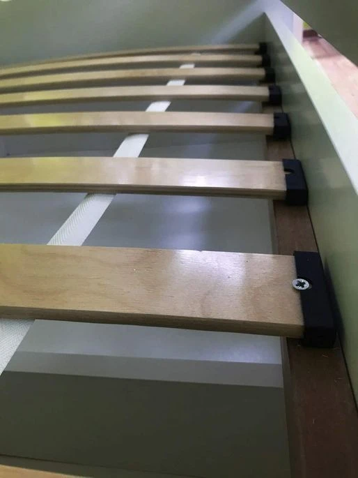 Lit Enfant Avec Barrière De Sécurité Amovible Blanc Et Gris Moly – Image 9