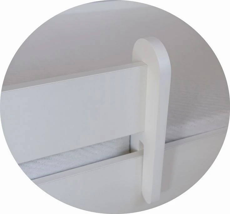 Lit Enfant Avec Tiroirs De Rangement Bois Blanc 80x160 Cm Petit Coeur Gris Belly – Image 10