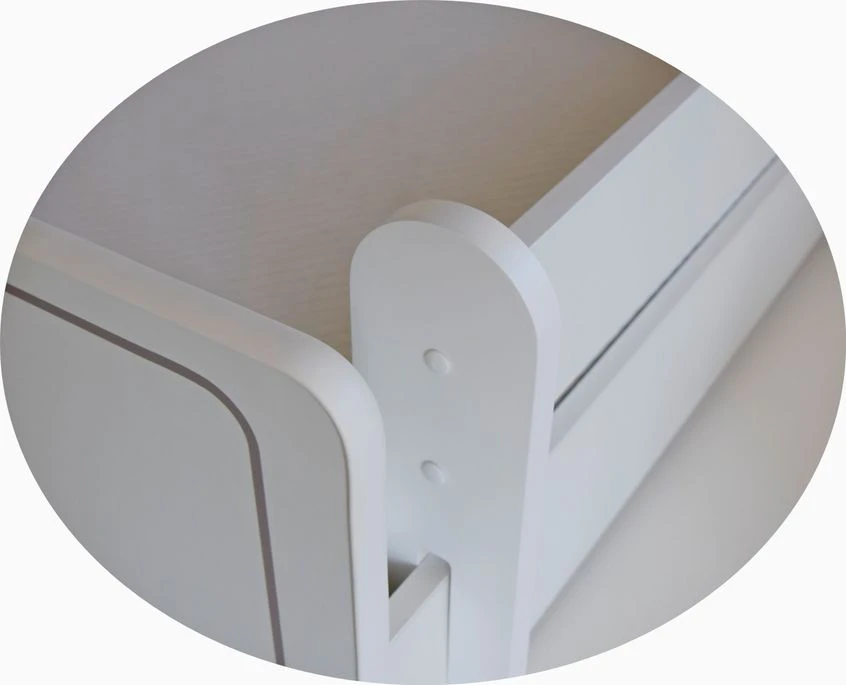 Lit Enfant Avec Tiroirs De Rangement Bois Blanc 80x160 Cm Petit Coeur Rose Kelly – Image 11