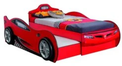 Lit Enfant Gigogne Voiture De Course Rouge Racing Kup 90x190 Cm