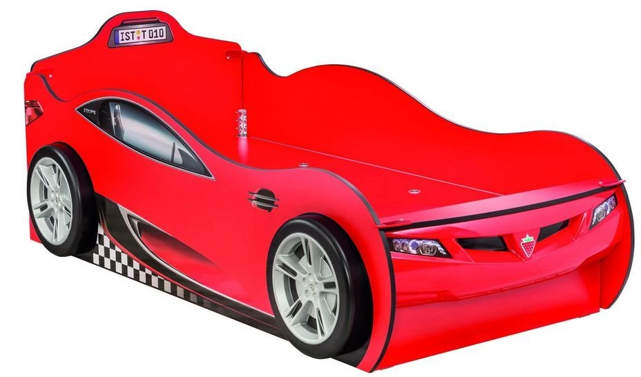 Lit Enfant Gigogne Voiture De Course Rouge Racing Kup 90x190 Cm – Image 3