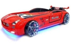 Lit Enfant Voiture Roadster Rouge à Led