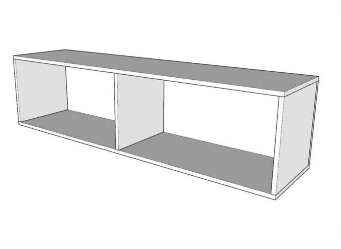 Lit Escamotable 160x190 Cm Avec 1 Meuble Haut Bois Blanc Kanto – Image 7