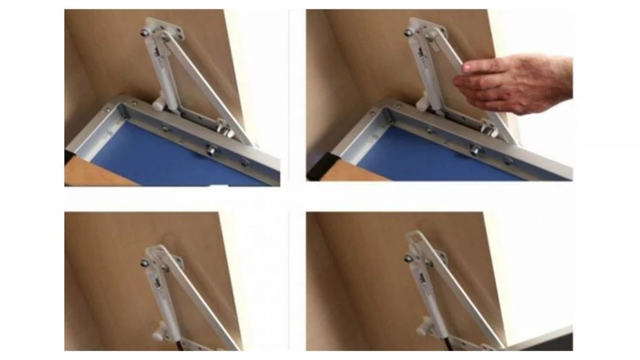 Lit Escamotable Horizontal 90x180 Cm Avec étagères Intérieures Rankar – Image 5