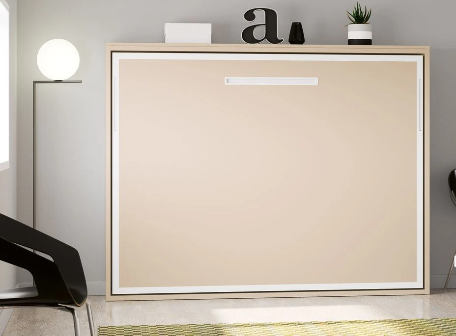 Lit Escamotable Horizontal 90x180 Cm Paula Cadre Métallique - Haut De Gamme – Image 5