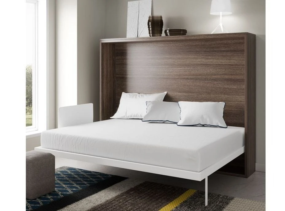 Lit Escamotable Horizontal 90x180 Cm Paula Cadre Métallique - Haut De Gamme – Image 3