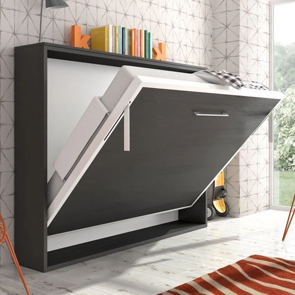 Lit Escamotable Horizontal 90x180 Cm Paula Cadre Métallique - Haut De Gamme – Image 2