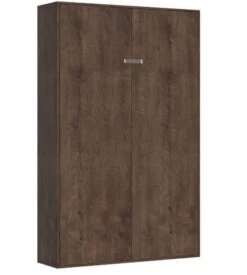 Lit Escamotable Vertical Bois Noyer Kanto 120x190 Cm