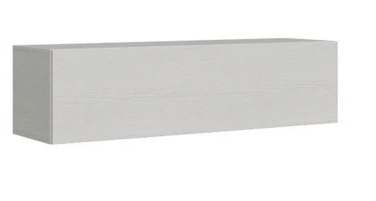 Lit Escamotable 120x190 Cm Avec 1 Meuble Haut Bois Blanc Kanto – Image 6