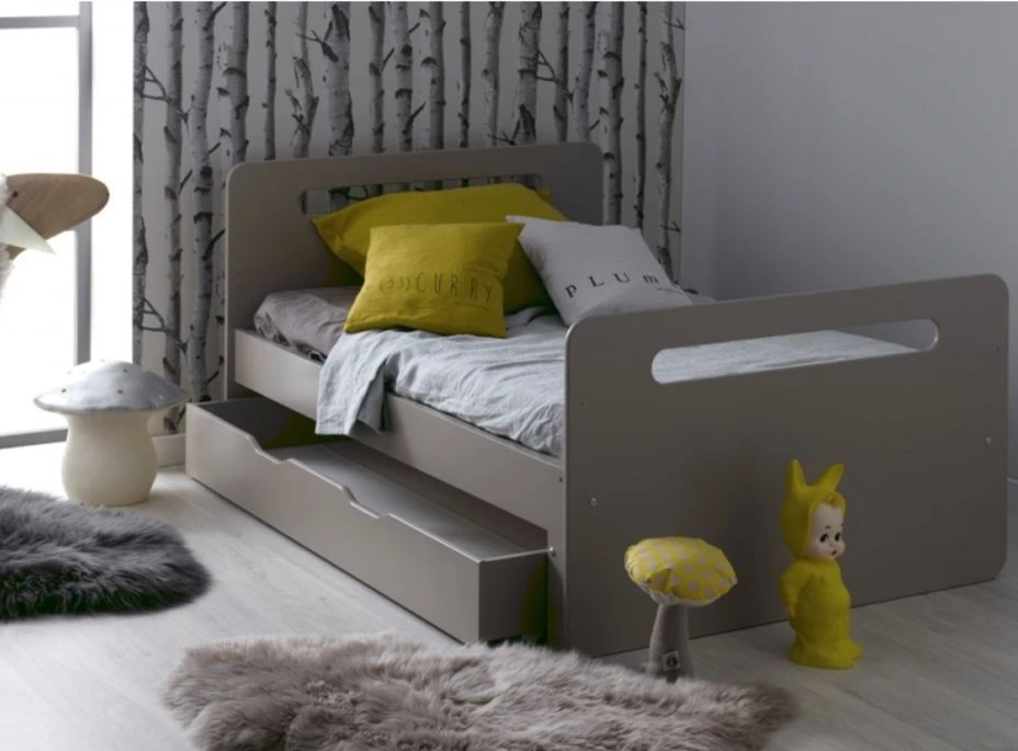 Lit évolutif Avec Tiroir 90x140/190 Cm Bois Beige Féroé