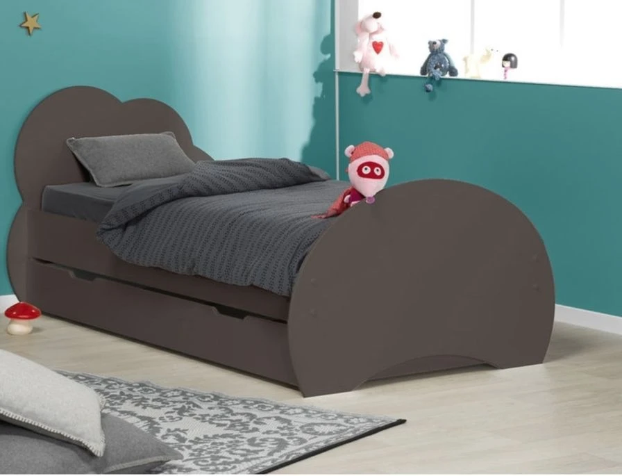 Lit Gigogne Taupe Ciela 90