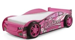 Lit Voiture De Course Rose Turbo