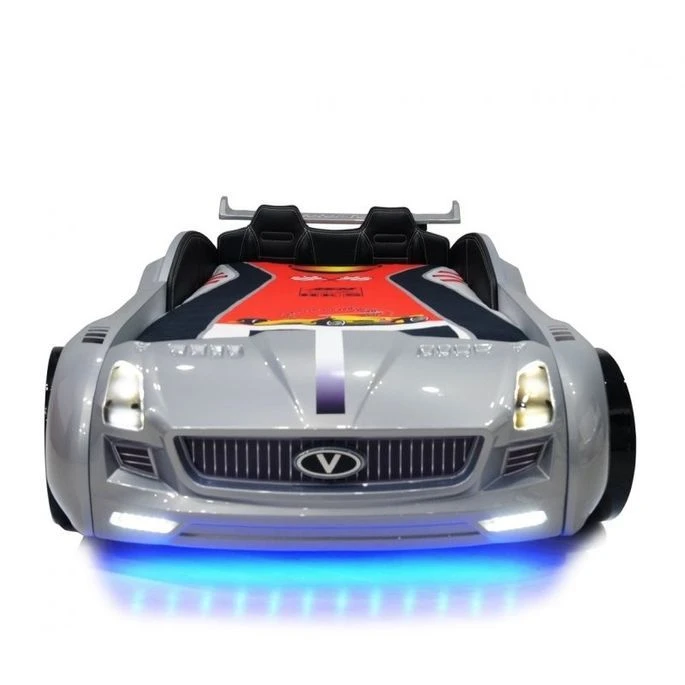 Lit Voiture Roadster Blanc à Led – Image 2