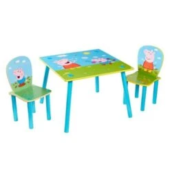 Peppa Pig - Ensemble Table Et 2 Chaises Pour Enfants