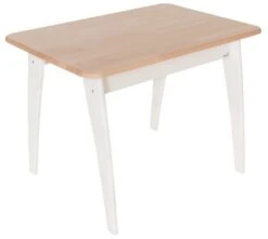 Table Blanche Et Naturelle Bambino