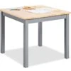 Pinolino Table Enfant Pin Massif Clair Et Laqué Gris Fenna