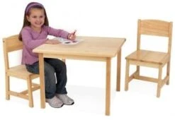 Table Et 2 Chaises Naturel Aspen Kidkraft 21221