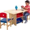 Table Et 2 Chaises Naturel Et Multicouleurs Kidkraft 26912