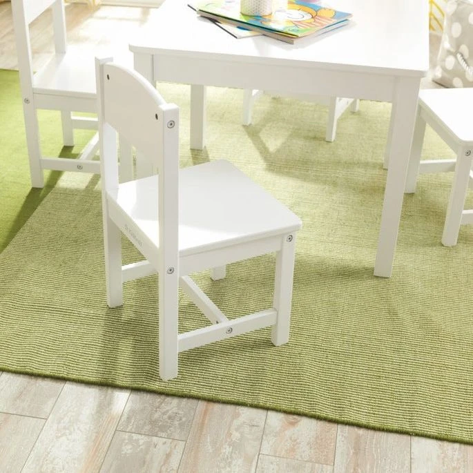 Table Et 4 Chaises Blanc Farmhouse Kidkraft 21455 – Image 6